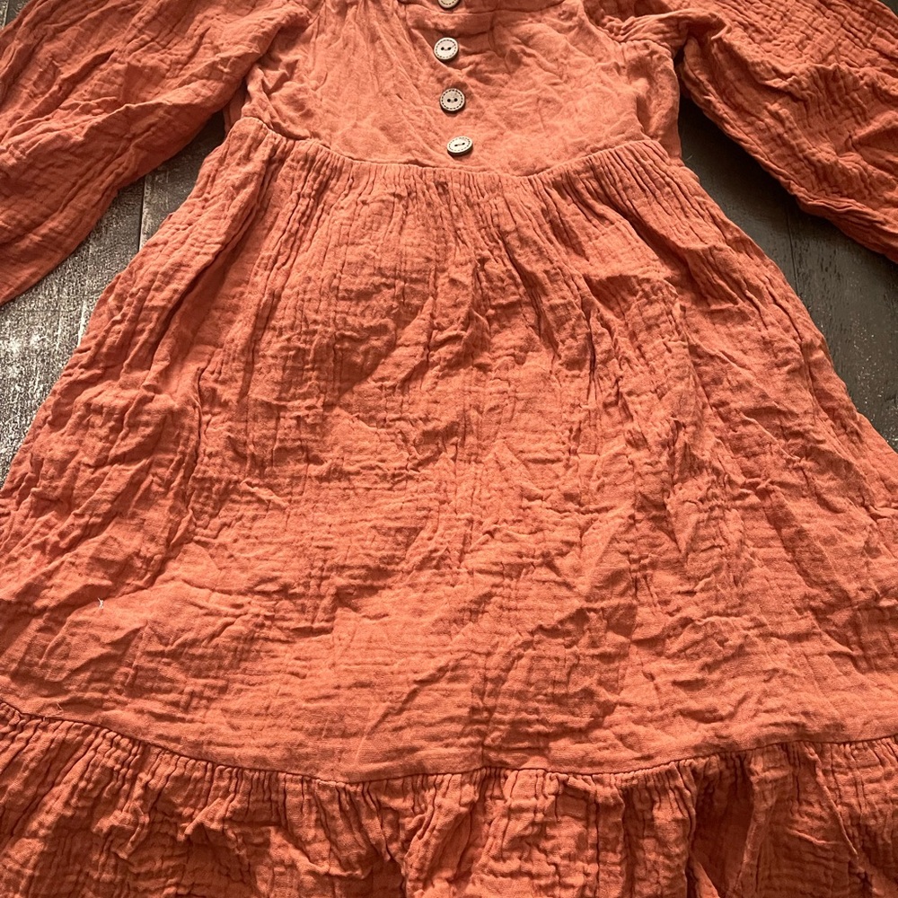 Cheeky Plum Terracotta Kids Dress